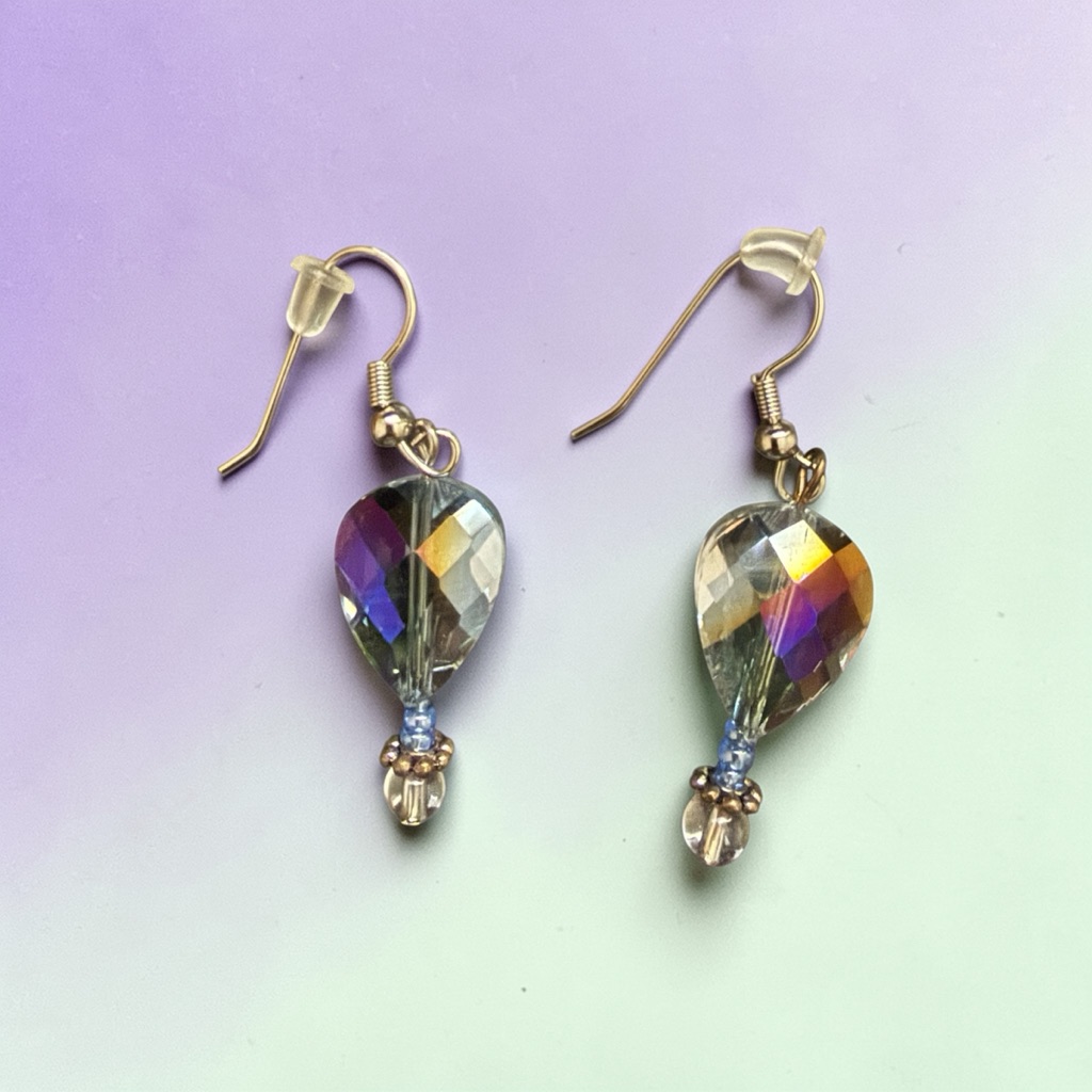 Chic Multicolor Teardrop Hot Air Balloon Earrings 25$